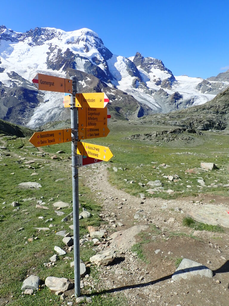swiss/zermatt/スイス/ツェルマットのハイキングコースにて